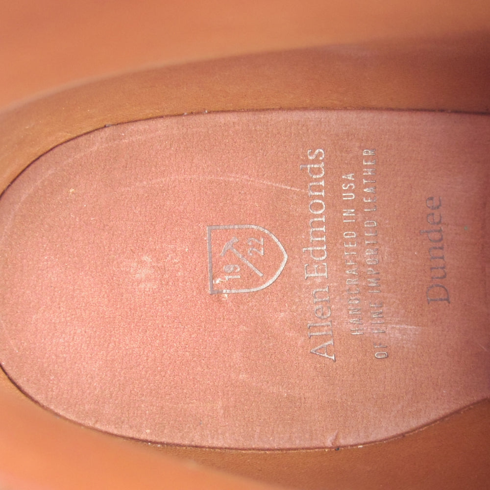 未使用★(米)アレンエドモンズ 8.5D【現行定価24万円程度★コードバン/ブラウン色/Dundee】チャッカブーツ/濃茶/ALLEN EDMONDS★o209