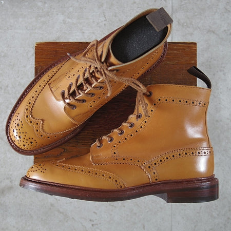 極上★トリッカーズ SIZE 8【定価￥143,000-★ダイナイトソール仕様/STOW/エイコンアンティーク】M5634/ブーツ/薄茶/Tricker's★n716