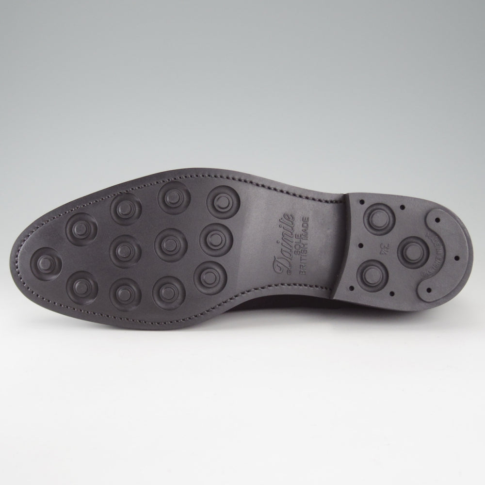 未使用★(スペイン製)バーウィック SIZE 8【グッドイヤーウェルテッド製法★パンチドキャップトゥ/3577】スエード/黒/Berwick★o755