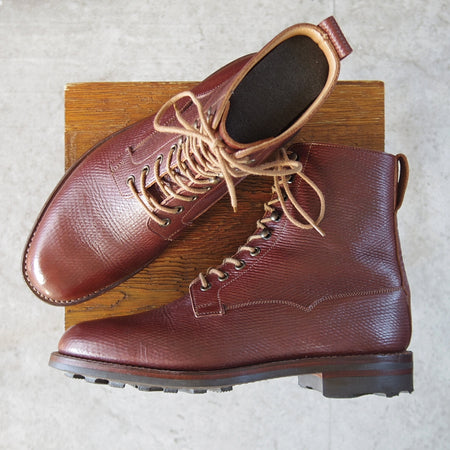 極上★クロケット&ジョーンズ 6.5E【希少★(英)J&FJ BAKER社の復刻ロシアンカーフ/RANDOR4】ブーツ/228ラスト/濃茶/Crockett&Jones★o212