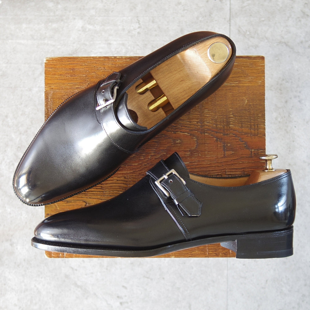 未使用★ジョンロブ 8.5E【極希少デッドストック品★MATTA/マッタ/8695ラスト】プレステージライン/カーフ/黒/メンズ/JOHN LOBB★o213