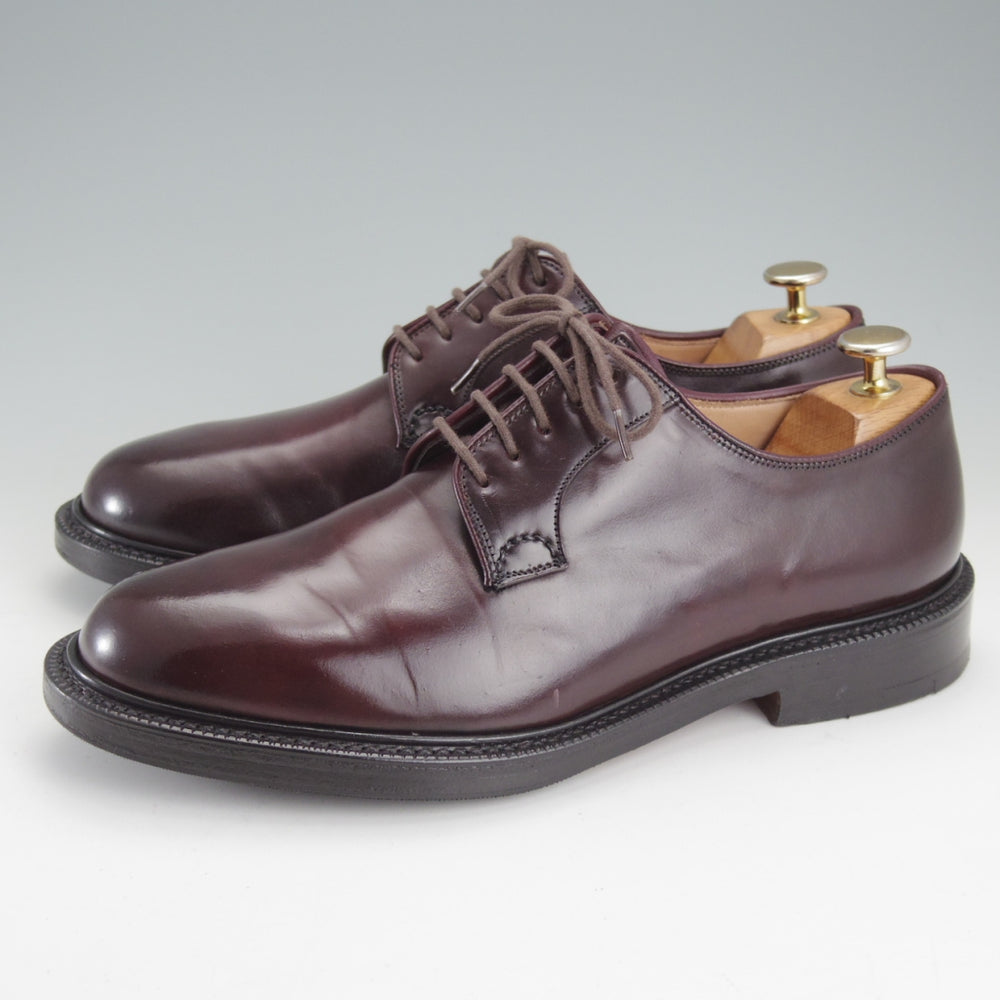 極美品★チャーチ 65G/UK6.5【貴重★コードバン仕様/SHANNON/シャノン】103ラスト/プレーントゥ/CRUP/赤茶/メンズ/Church's★o199