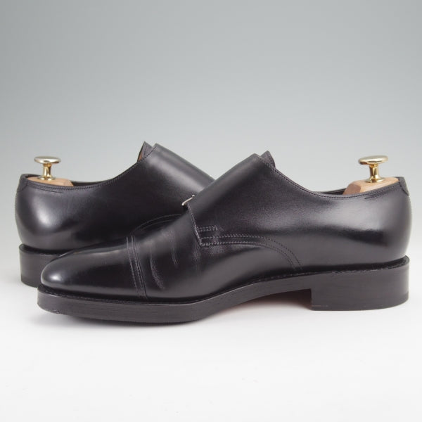 極美品★ジョンロブ 6E【定価￥251,900-★WILLIAM/ウィリアム】9795ラスト/ダブルモンク/カーフ/黒/メンズ/JOHN LOBB★n212