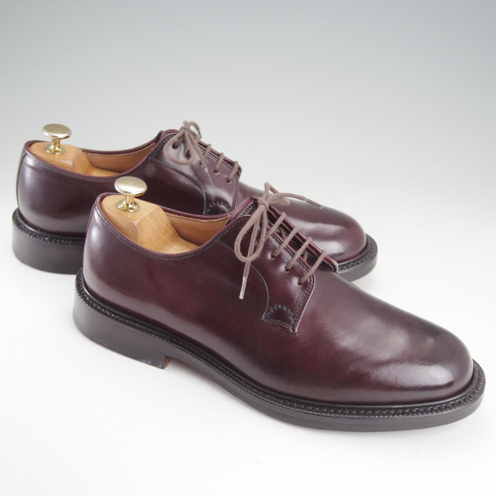 極美品★チャーチ 65G/UK6.5【貴重★コードバン仕様/SHANNON/シャノン】103ラスト/プレーントゥ/CRUP/赤茶/メンズ/Church's★o199