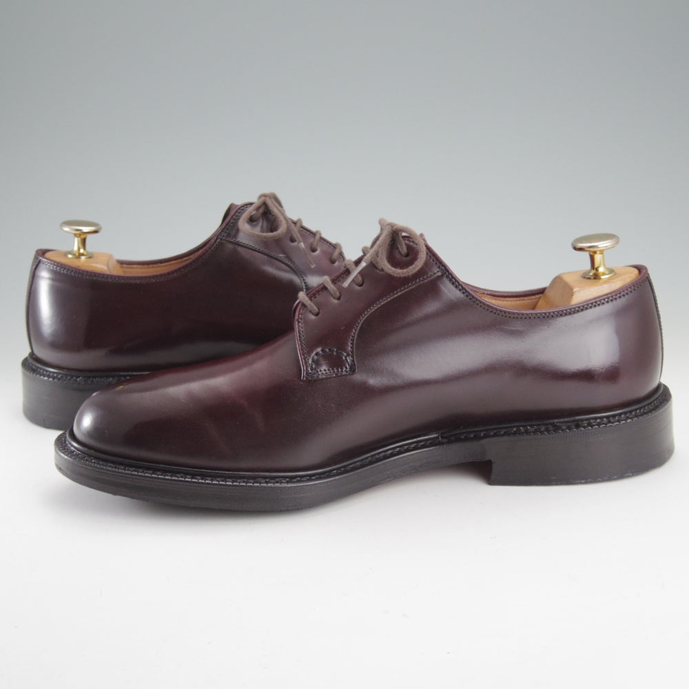 極美品★チャーチ 65G/UK6.5【貴重★コードバン仕様/SHANNON/シャノン】103ラスト/プレーントゥ/CRUP/赤茶/メンズ/Church's★o199