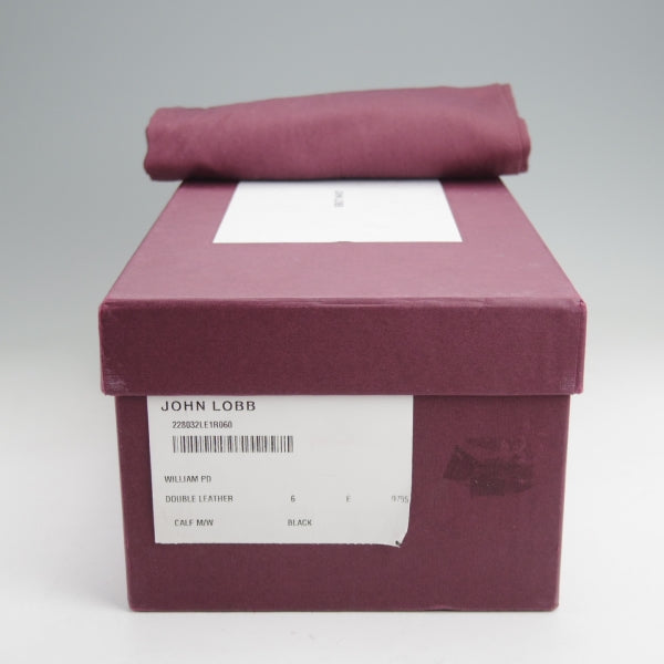 極美品★ジョンロブ 6E【定価￥251,900-★WILLIAM/ウィリアム】9795ラスト/ダブルモンク/カーフ/黒/メンズ/JOHN LOBB★n212