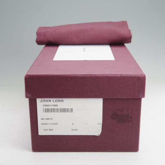 極美品★ジョンロブ 6E【定価￥251,900-★WILLIAM/ウィリアム】9795ラスト/ダブルモンク/カーフ/黒/メンズ/JOHN LOBB★n212