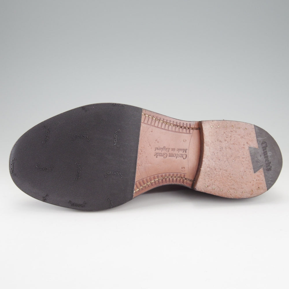 極美品★チャーチ 65G/UK6.5【貴重★コードバン仕様/SHANNON/シャノン】103ラスト/プレーントゥ/CRUP/赤茶/メンズ/Church's★o199