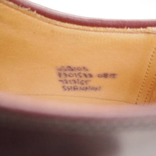 極美品★チャーチ 65G/UK6.5【貴重★コードバン仕様/SHANNON/シャノン】103ラスト/プレーントゥ/CRUP/赤茶/メンズ/Church's★o199