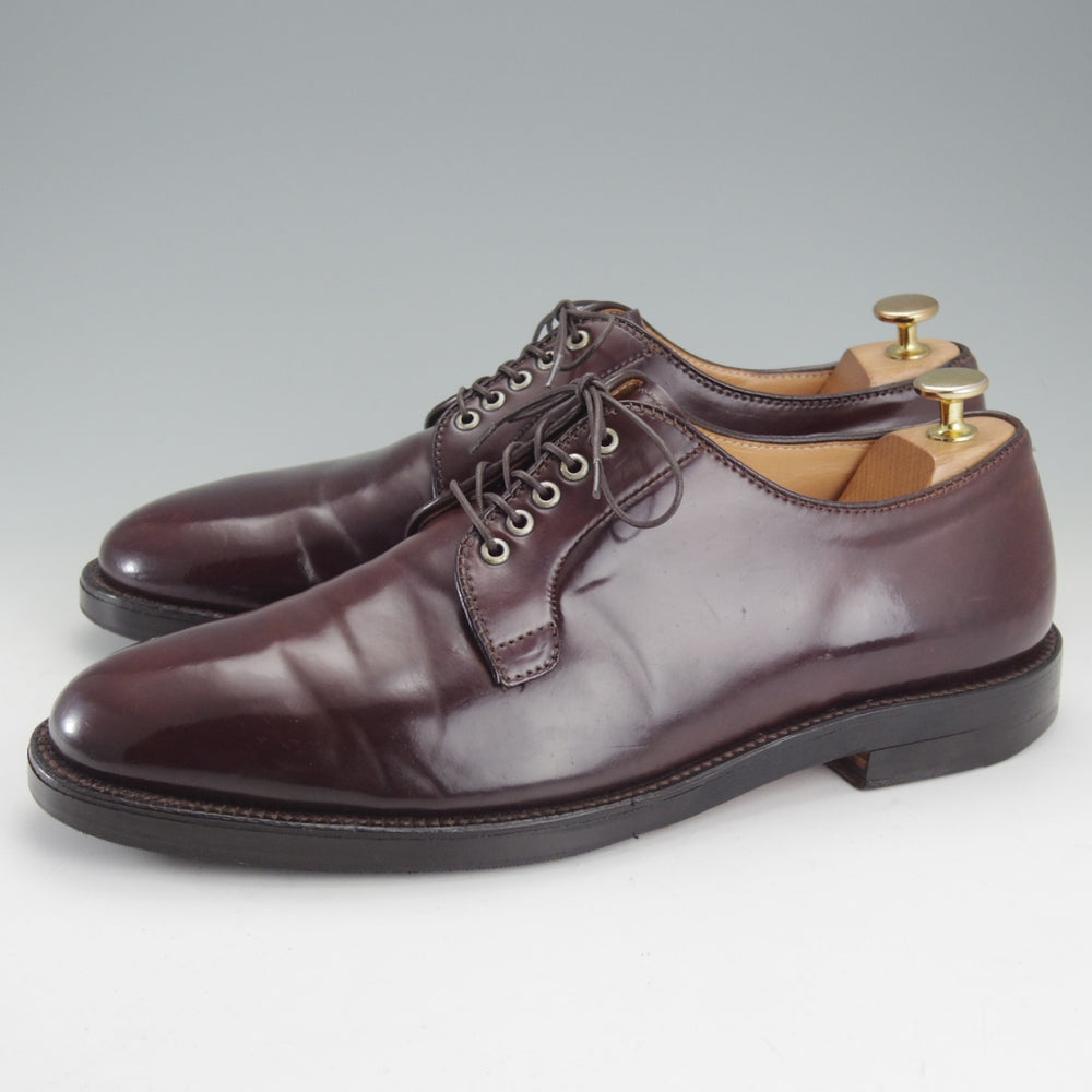 極上★オールデン 10D【貴重★コードバン仕様/ブルックスブラザーズ別注/06605】プレーントゥ/赤茶/メンズ/BROOKS BROTHERS/ALDEN★o200