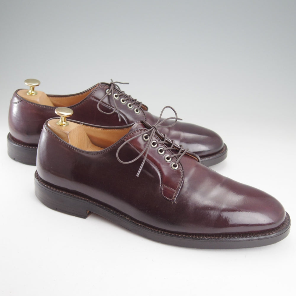 極上★オールデン 10D【貴重★コードバン仕様/ブルックスブラザーズ別注/06605】プレーントゥ/赤茶/メンズ/BROOKS BROTHERS/ALDEN★o200