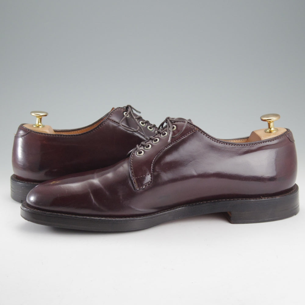 極上★オールデン 10D【貴重★コードバン仕様/ブルックスブラザーズ別注/06605】プレーントゥ/赤茶/メンズ/BROOKS BROTHERS/ALDEN★o200