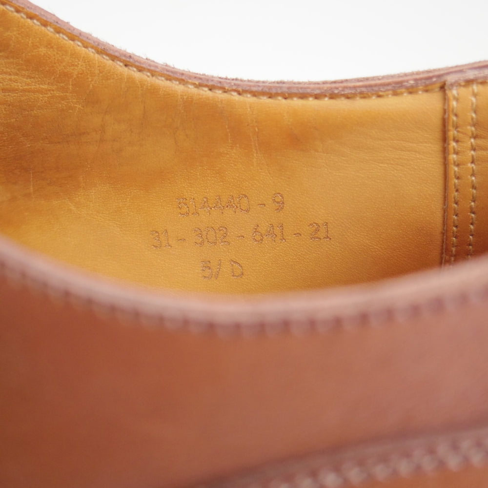 極上★J.M.ウエストン 5.5D【現行定価￥209,000-★ロシアンカーフ仕様/ゴルフ/GOLF】641/Uチップ/タン/茶/Weston/ウェストン★p338