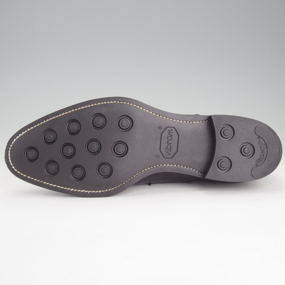 極美品★三陽山長 SIZE 9.5【現行定価￥99,000-★友二郎/R2010ラスト】ストレートチップ/黒/メンズ/TOMOJIRO/Sanyo Yamacho★p339