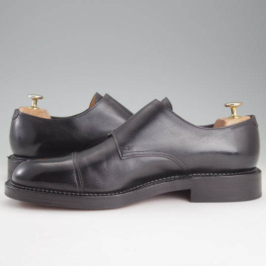 極美品★ジョンロブ 8E【定価￥265,100-★WILLIAM New Standard/ウィリアムNS】0015ラスト/ダブルモンク/カーフ/黒/JOHN LOBB★p340