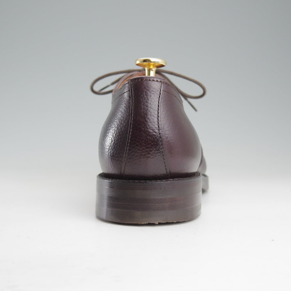 極美品★三陽山長 SIZE 8.5【定価￥110,000-★兼四郎/R2025ラスト】Uチップ/(仏)HAAS社のサポートログレインレザー/濃茶/メンズ★o760