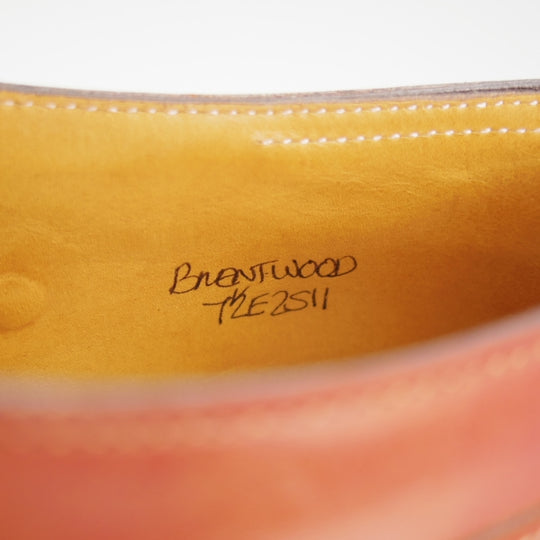 極美品★ジョンロブ 7.5E【現行定価20万円以上★ミュージアムカーフ/BRENTWOOD/モンクストラップ】2511ラスト/NEW GOLD/茶/JOHN LOBB★m176