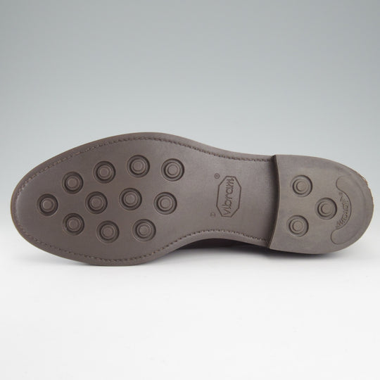 極美品★三陽山長 SIZE 8.5【定価￥110,000-★兼四郎/R2025ラスト】Uチップ/(仏)HAAS社のサポートログレインレザー/濃茶/メンズ★o760