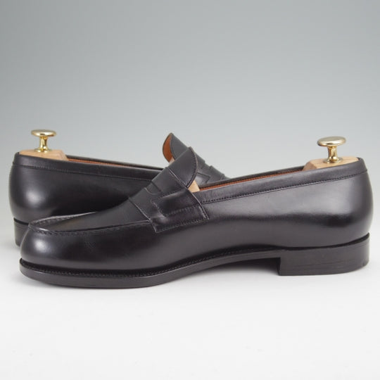 美品★J.M.ウエストン 7D【現行定価￥156,200-★180/コインローファー】旧ロゴ/41ラスト/カーフ/黒/メンズ/Weston/ウェストン★n216