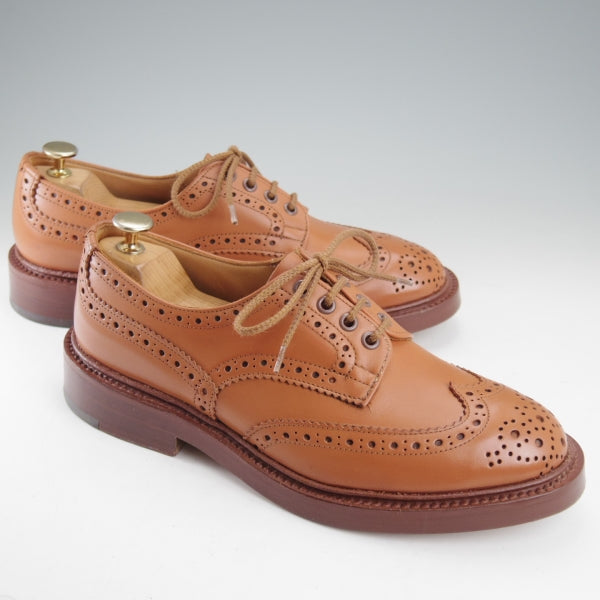 極美品★トリッカーズ SIZE 7【定価￥132,000-★BOURTON/シーシェイド/C Shade】バートン/カントリーシューズ/カーフ/茶/Tricker's★n715