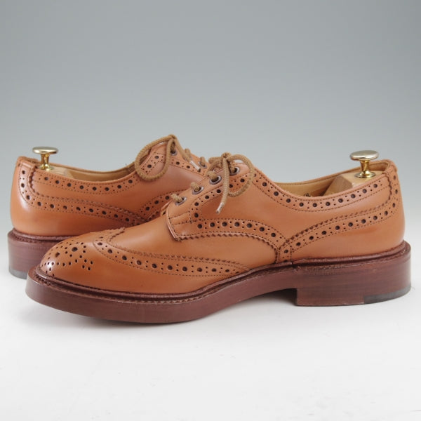 極美品★トリッカーズ SIZE 7【定価￥132,000-★BOURTON/シーシェイド/C Shade】バートン/カントリーシューズ/カーフ/茶/Tricker's★n715