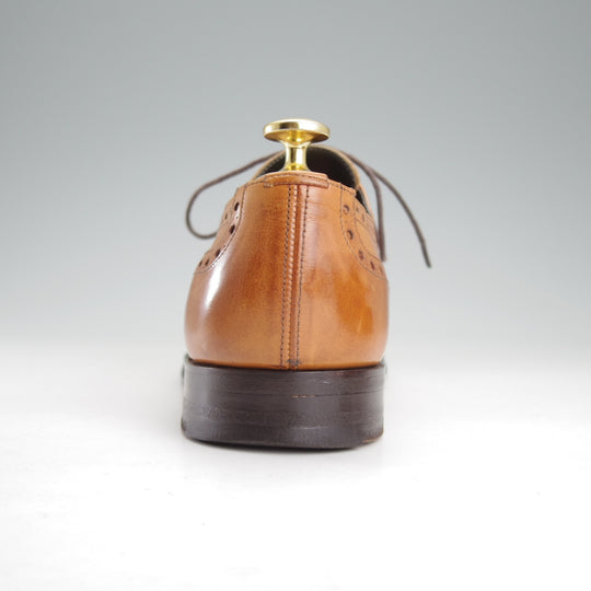 極上★(英)チーニー 5.5F【貴重★伊勢丹メンズ別注/セミブローグ】132ラスト/カーフ/薄茶/ISETAN/CHEANEY★o202