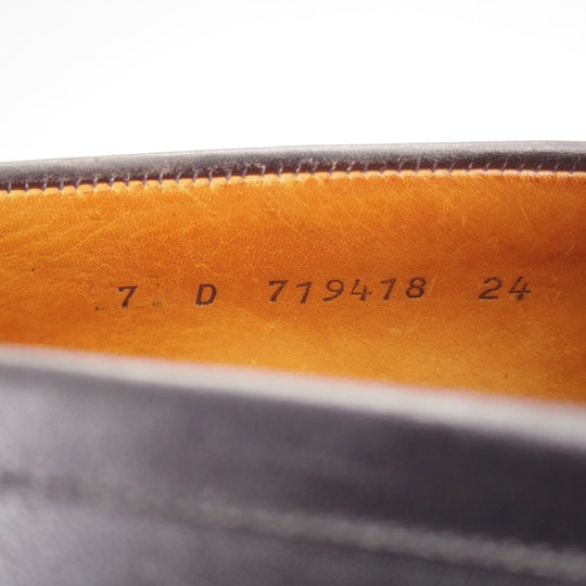 美品★J.M.ウエストン 7D【現行定価￥156,200-★180/コインローファー】旧ロゴ/41ラスト/カーフ/黒/メンズ/Weston/ウェストン★n216