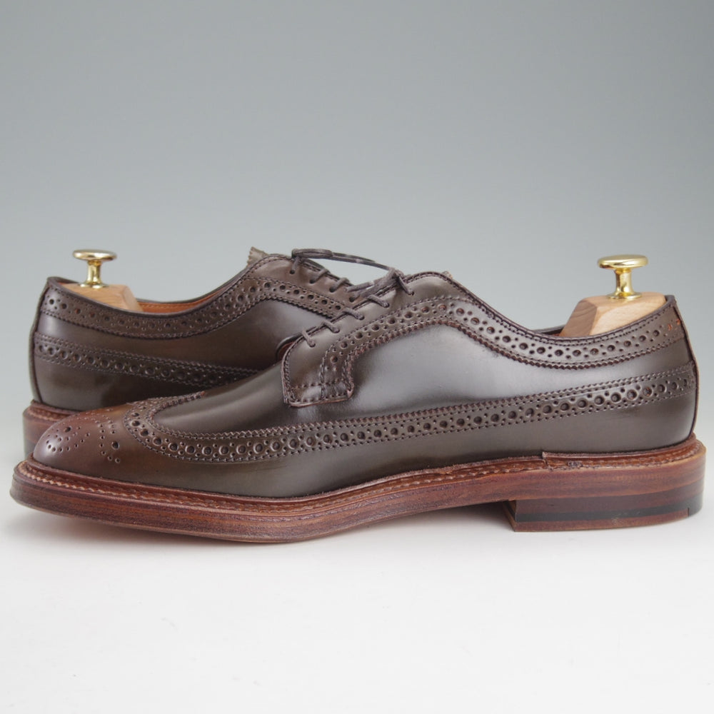 未使用★オールデン 8.5D【貴重★シガー色/コードバン/97894】ロングウイング/バリーラスト/茶/メンズ/ALDEN★p341