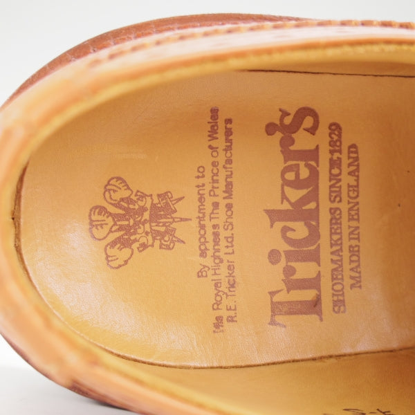 極美品★トリッカーズ SIZE 7【定価￥132,000-★BOURTON/シーシェイド/C Shade】バートン/カントリーシューズ/カーフ/茶/Tricker's★n715
