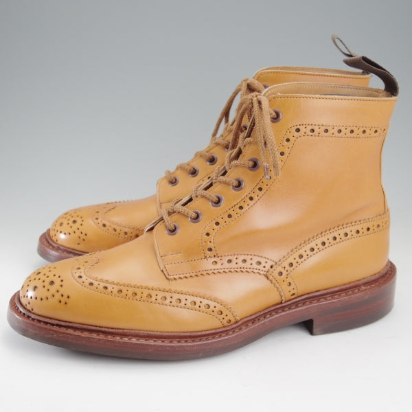 極上★トリッカーズ SIZE 8【定価￥143,000-★ダイナイトソール仕様/STOW/エイコンアンティーク】M5634/ブーツ/薄茶/Tricker's★n716