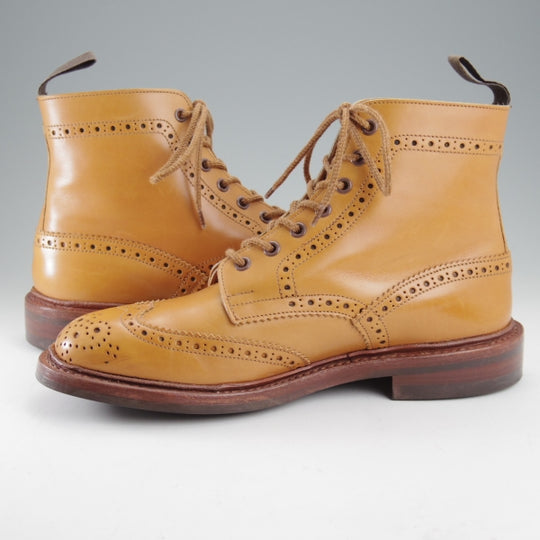 極上★トリッカーズ SIZE 8【定価￥143,000-★ダイナイトソール仕様/STOW/エイコンアンティーク】M5634/ブーツ/薄茶/Tricker's★n716