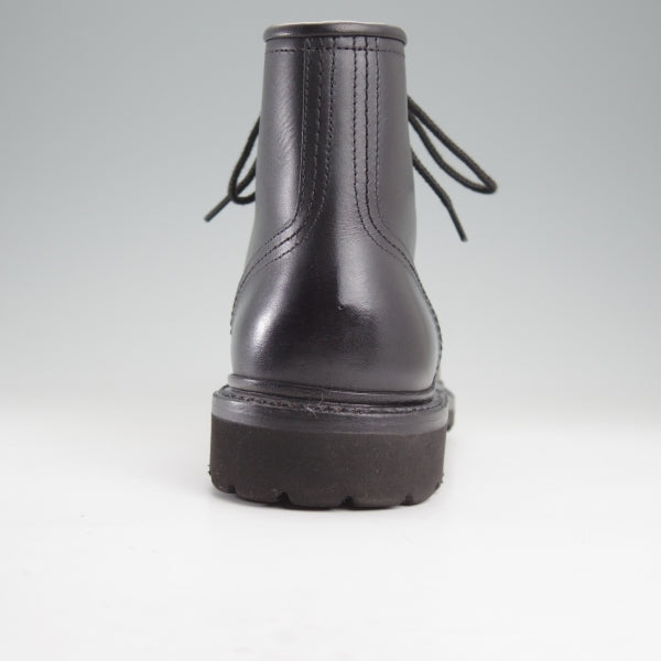 極美品★三陽山長 SIZE 6【定価￥66,000-★榛名/モックトゥブーツ】HARUNA/オイルドレザー/黒/メンズ/Sanyo Yamacho★n717