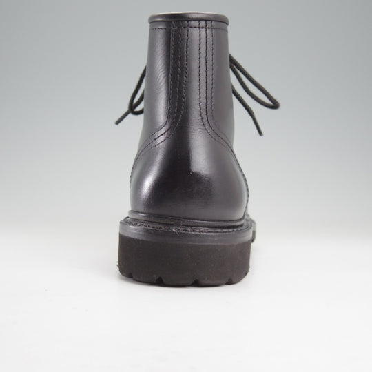 極美品★三陽山長 SIZE 6【定価￥66,000-★榛名/モックトゥブーツ】HARUNA/オイルドレザー/黒/メンズ/Sanyo Yamacho★n717