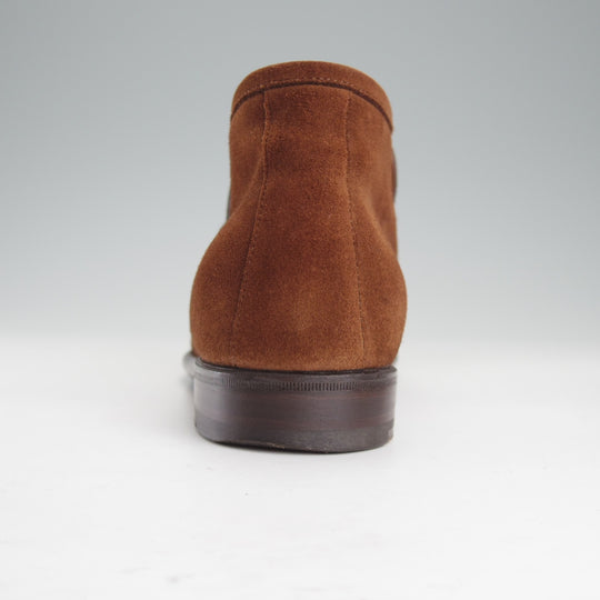 極上★(伊)F.LLIジャコメッティ SIZE 42【現行定価10万円以上★ビットブーツ/センターエラスティック】スエード/茶/Giacometti★o204