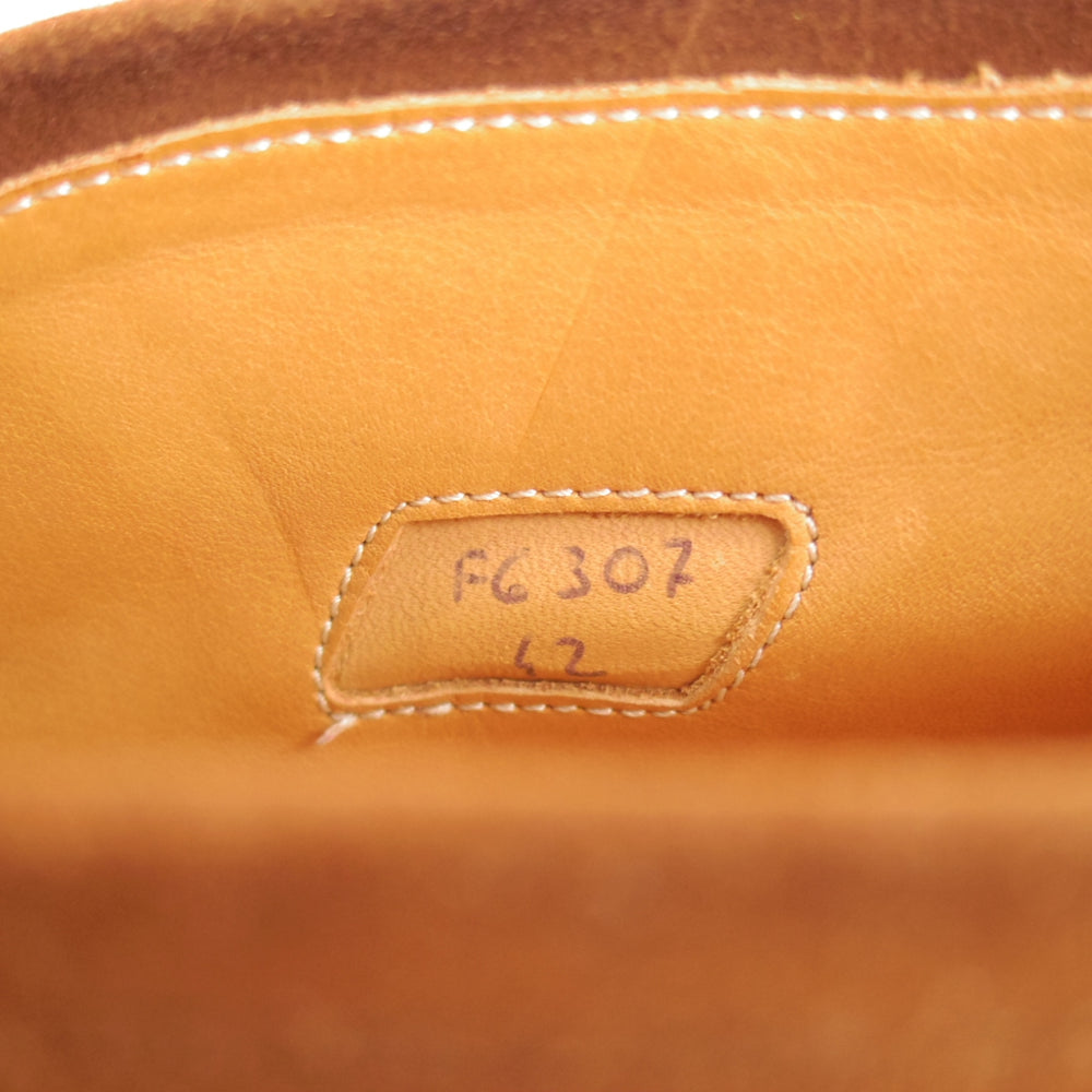 極上★(伊)F.LLIジャコメッティ SIZE 42【現行定価10万円以上★ビットブーツ/センターエラスティック】スエード/茶/Giacometti★o204