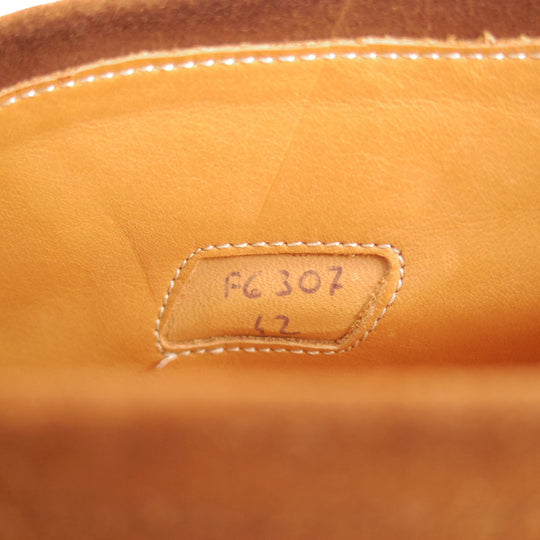 極上★(伊)F.LLIジャコメッティ SIZE 42【現行定価10万円以上★ビットブーツ/センターエラスティック】スエード/茶/Giacometti★o204