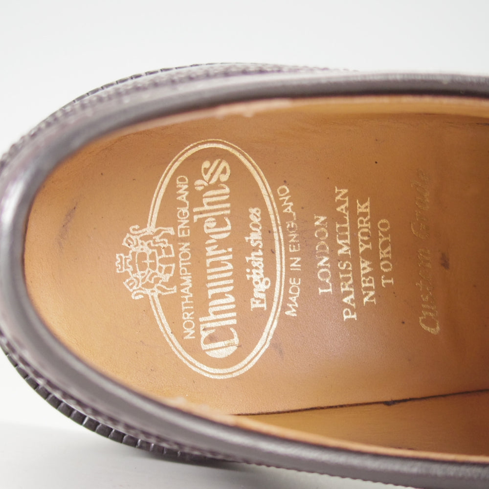 極上★チャーチ 80F/UK8【定価￥214,500-★GRAFTON/グラフトン】173ラスト/フルブローグ/赤茶/メンズ/Church's★o763