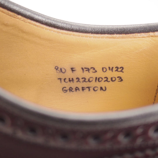 極上★チャーチ 80F/UK8【定価￥214,500-★GRAFTON/グラフトン】173ラスト/フルブローグ/赤茶/メンズ/Church's★o763