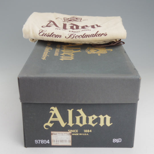 未使用★オールデン 8.5D【貴重★シガー色/コードバン/97894】ロングウイング/バリーラスト/茶/メンズ/ALDEN★p341