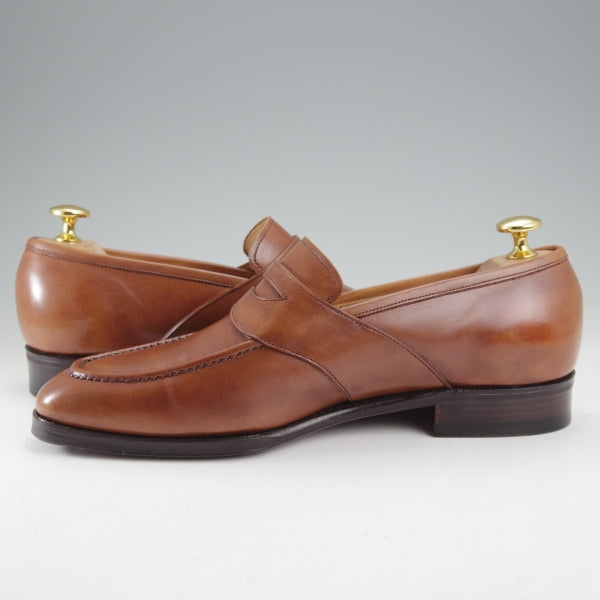 極上★三陽山長 SIZE 6【定価￥80,300-★流也/RYUYA/R3010ラスト】コインローファー/フルストラップ/カーフ/茶/Sanyo Yamacho★n719