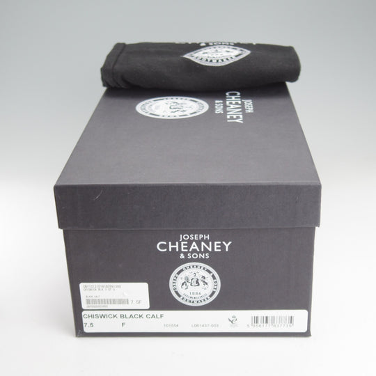 未使用★(英)チーニー 7.5F【現行定価9万円以上★CHISWICK/Uチップ】125ラスト/カーフ/黒/メンズ/CHEANEY★o764