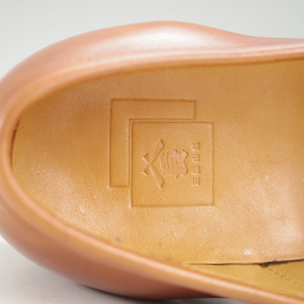極上★三陽山長 SIZE 6【定価￥80,300-★流也/RYUYA/R3010ラスト】コインローファー/フルストラップ/カーフ/茶/Sanyo Yamacho★n719