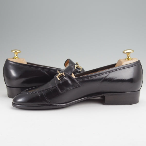 極上★(伊製)Le Yucca's/レユッカス SIZE 39【定価￥140,800-★エンツォ・ボナフェ製/ビットローファー】スリッポン/黒/メンズ★n220