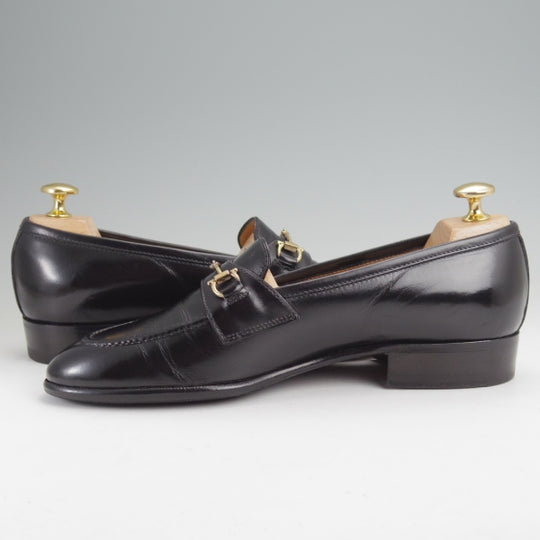 極上★(伊製)Le Yucca's/レユッカス SIZE 39【定価￥140,800-★エンツォ・ボナフェ製/ビットローファー】スリッポン/黒/メンズ★n220