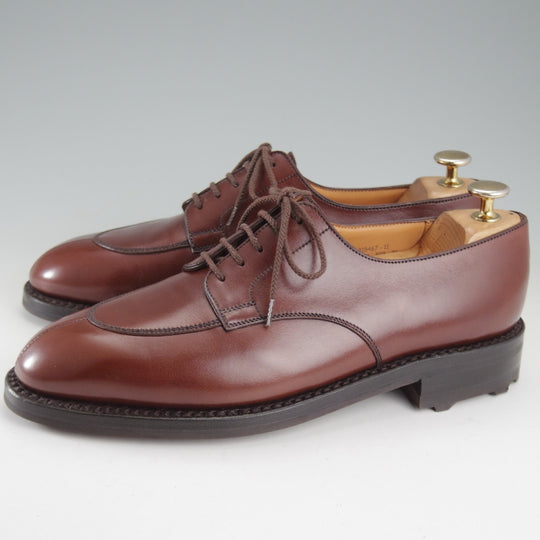 未使用★J.M.ウエストン 6.5C【現行定価￥187,000-★ハーフハント/598】Uチップ/22ラスト/ボックスカーフ/茶/Weston/ウェストン★o765