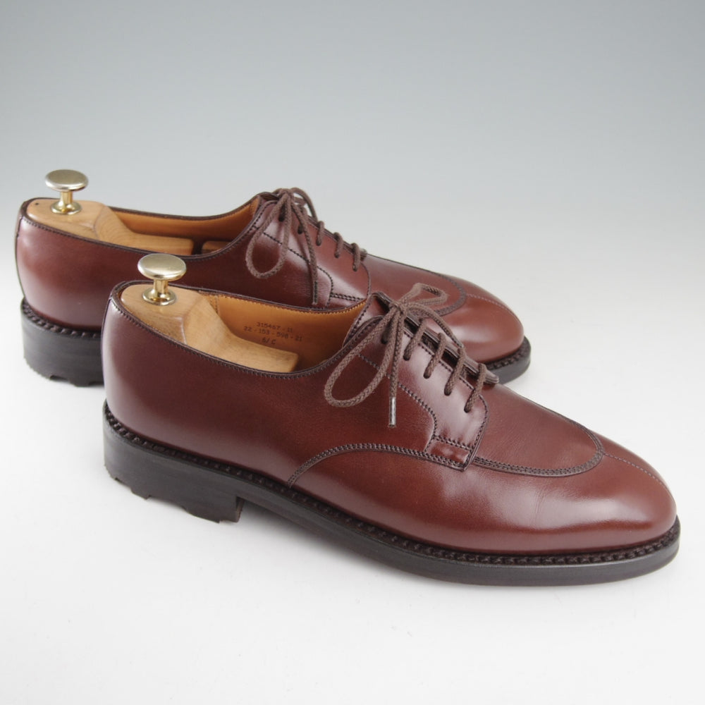 未使用★J.M.ウエストン 6.5C【現行定価￥187,000-★ハーフハント/598】Uチップ/22ラスト/ボックスカーフ/茶/Weston/ウェストン★o765