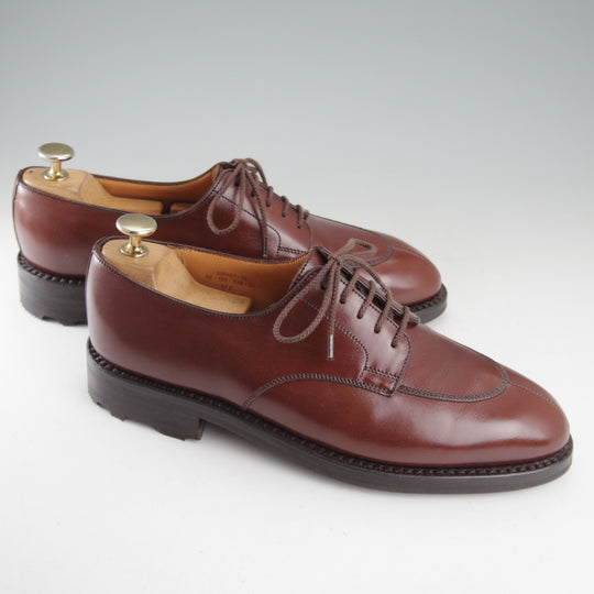 未使用★J.M.ウエストン 6.5C【現行定価￥187,000-★ハーフハント/598】Uチップ/22ラスト/ボックスカーフ/茶/Weston/ウェストン★o765
