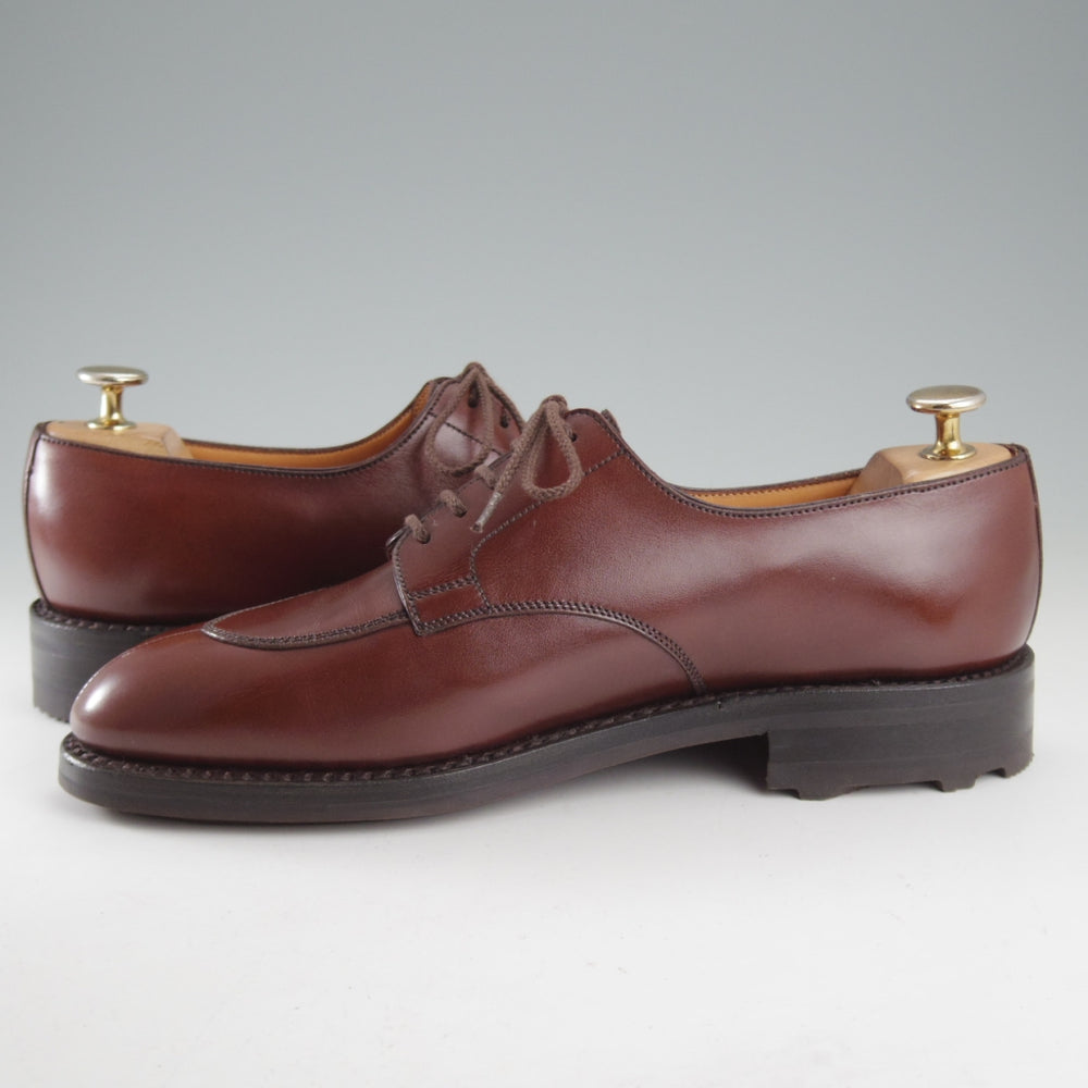 未使用★J.M.ウエストン 6.5C【現行定価￥187,000-★ハーフハント/598】Uチップ/22ラスト/ボックスカーフ/茶/Weston/ウェストン★o765