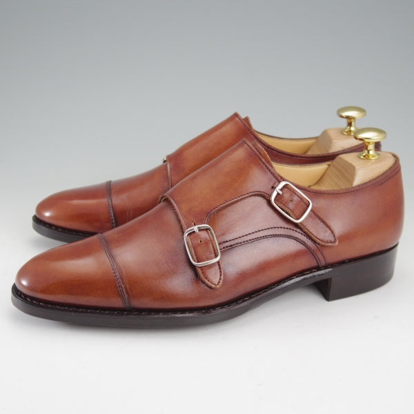 極上★ユニオンロイヤル SIZE 6【ダイナイトソール仕様★トレーディングポスト別注/ダブルモンク】T206/カーフ/茶/UNION ROYAL★n720