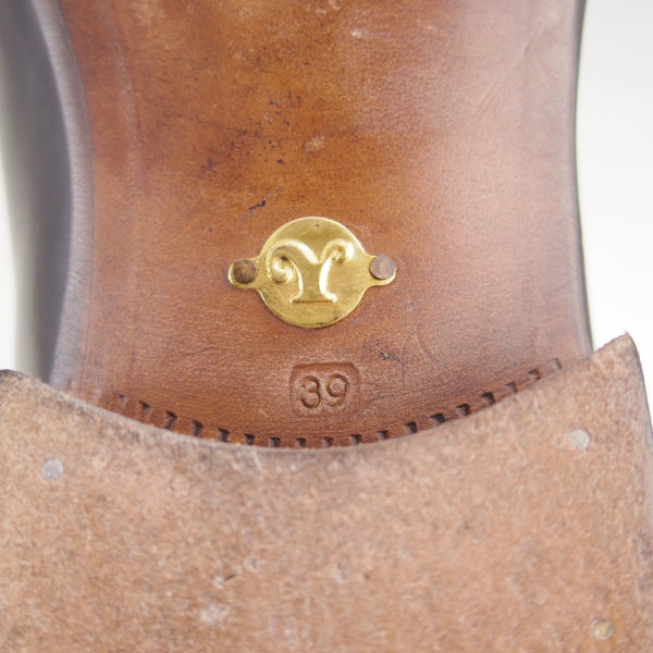 極上★(伊製)Le Yucca's/レユッカス SIZE 39【定価￥140,800-★エンツォ・ボナフェ製/ビットローファー】スリッポン/黒/メンズ★n220